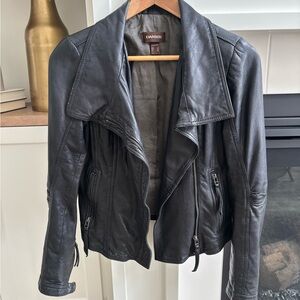 Danier Black Leather Jacket